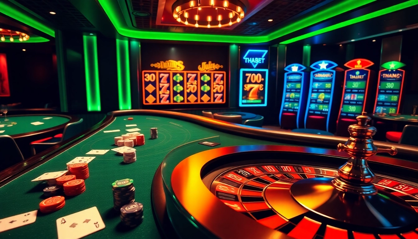 THABET provides an exciting online gambling experience with elegant betting tables and dynamic slot machines.