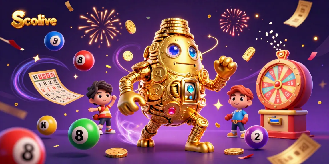 Socolive enhances your gaming experience with vibrant colorful lottery elements in a dynamic 3D scene!