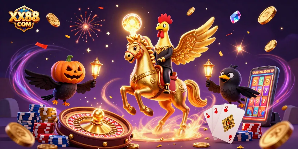 Engage in thrilling gaming at XX88 COM with vibrant casino visuals and dynamic action.